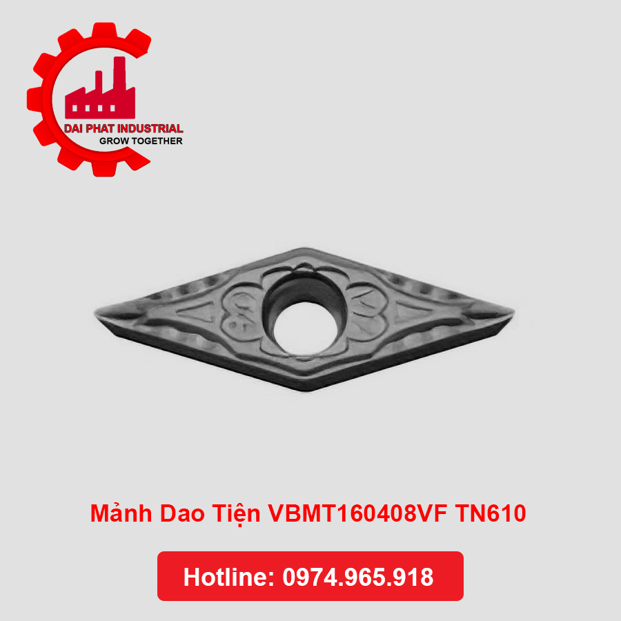 Mảnh Dao Tiện VBMT160408VF TN610