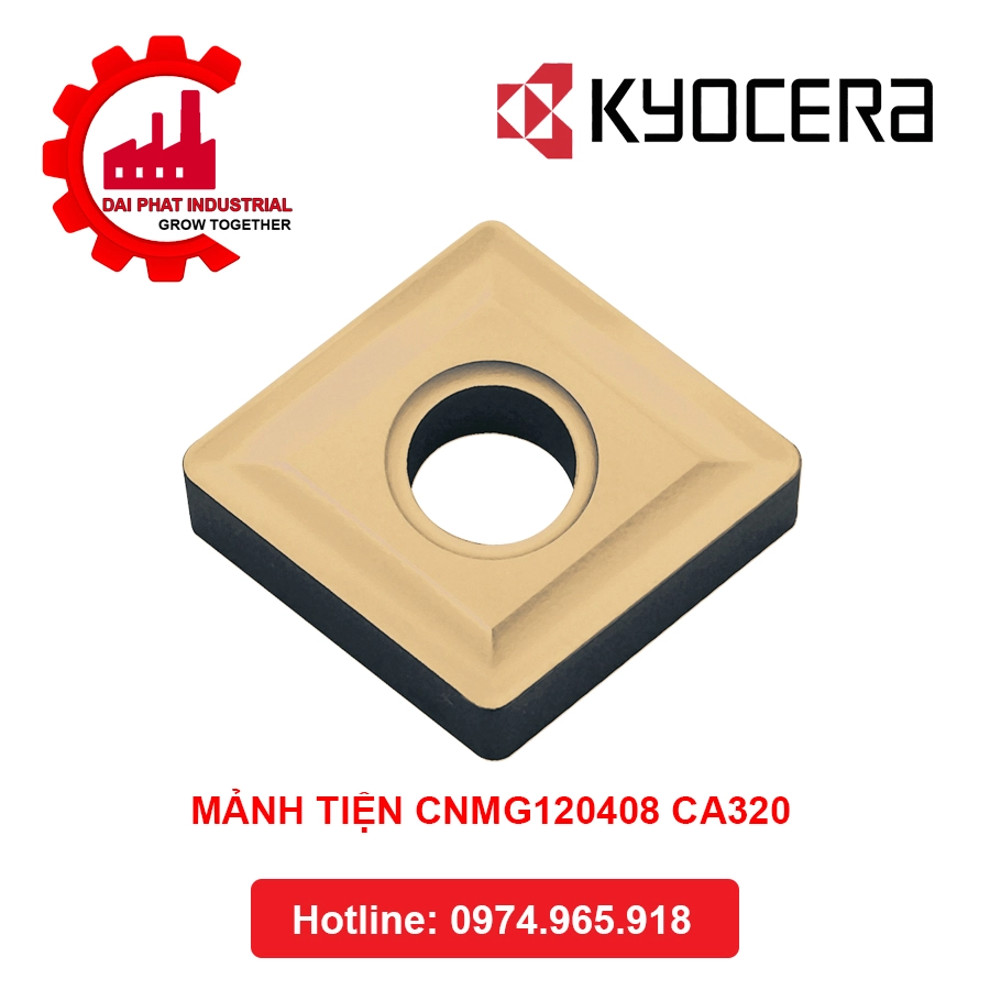 Mảnh Dao Tiện KYOCERA CNMG120408 CA320