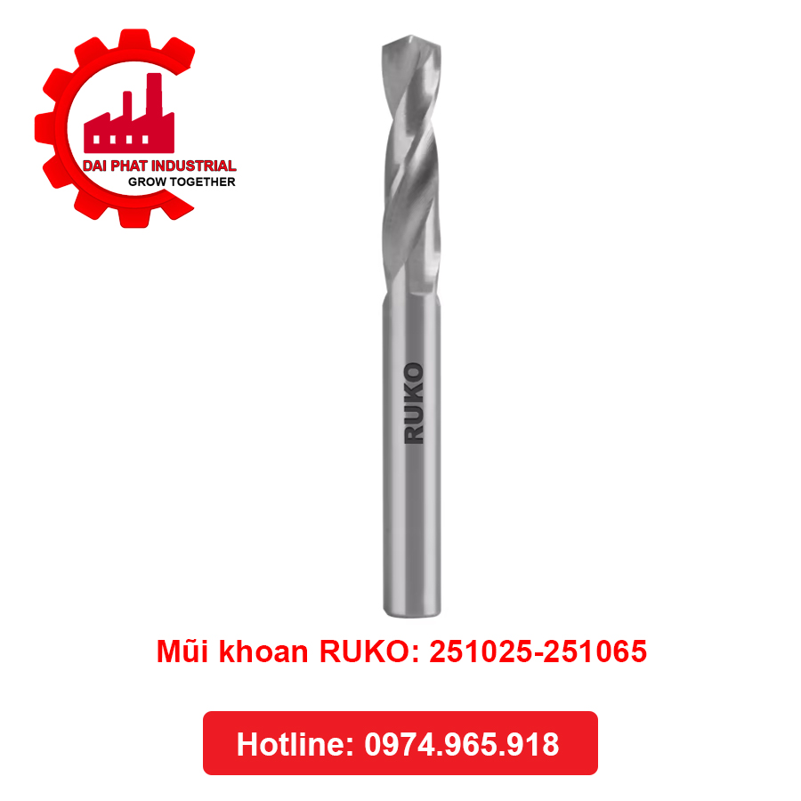 Mũi Khoan RUKO 251025-251065 - Công Nghiệp Đại Phát