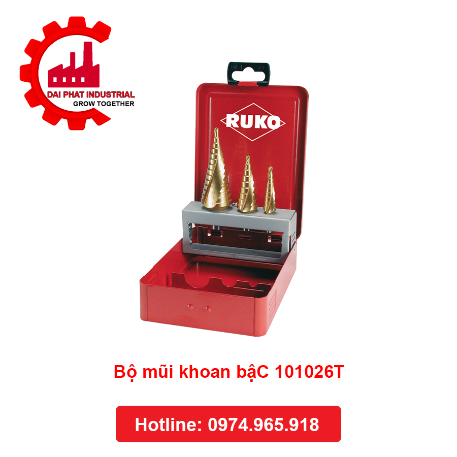 Bộ Mũi Khoan Bậc 101026T - Công Nghiệp Đại Phát