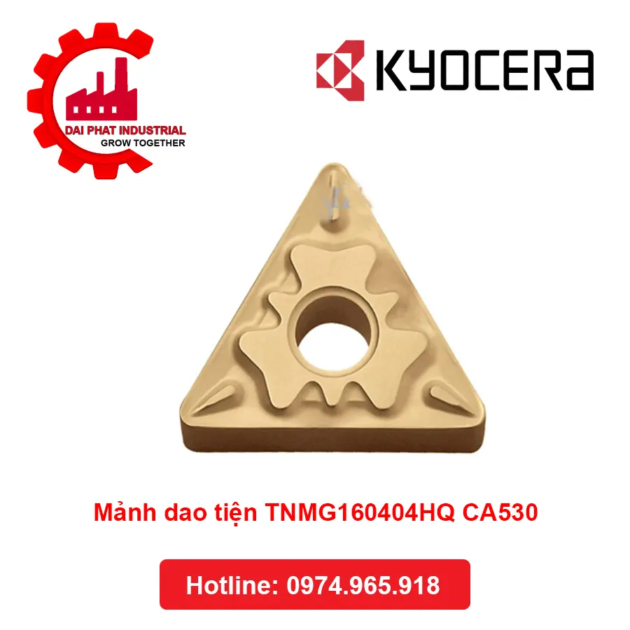 Mảnh Dao Tiện TNMG160404HQ CA530 - Đại Phát