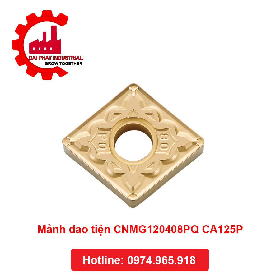 Mảnh dao tiện Kyocera CNMG120408PQ CA125P 