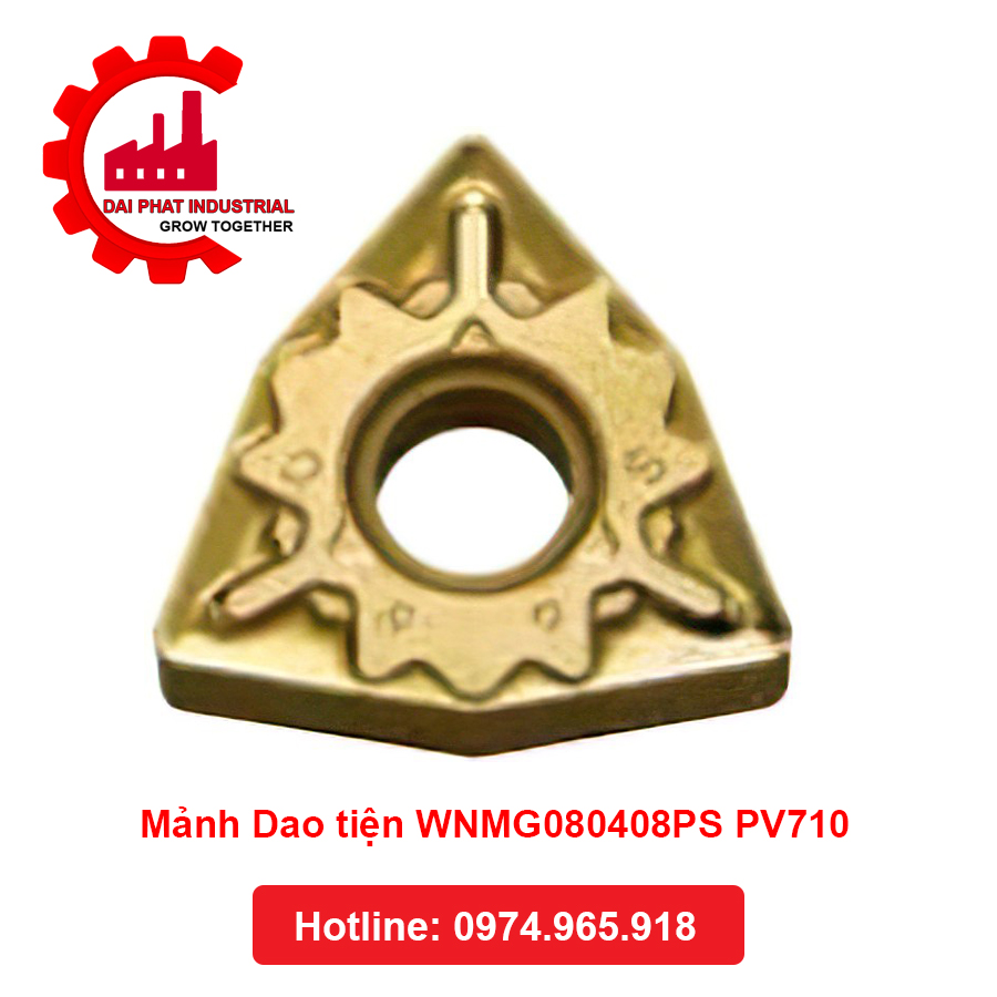 Thông số kỹ thuật và ứng dụng Mảnh Dao Tiện WNMG080408PS PV710