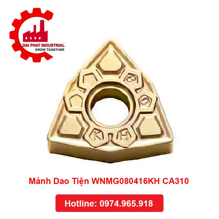 Thông số kỹ thuật và ứng dụng Mảnh Dao Tiện WNMG080416KH CA310