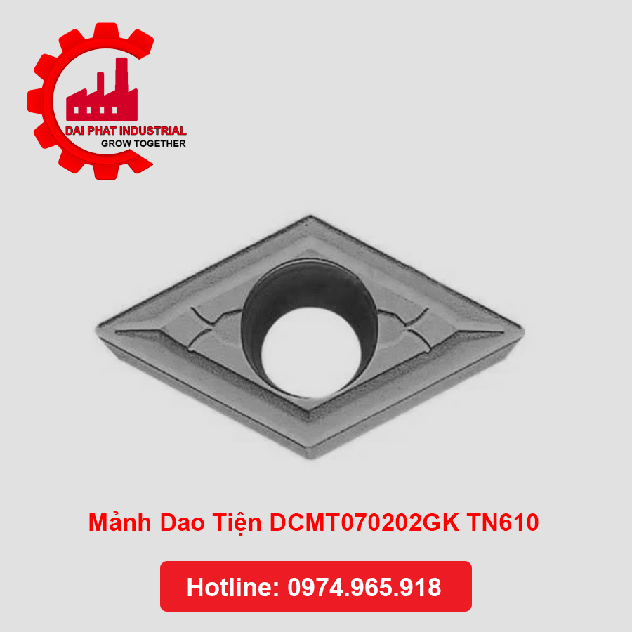 Mảnh Dao Tiện DCMT070202GK TN610