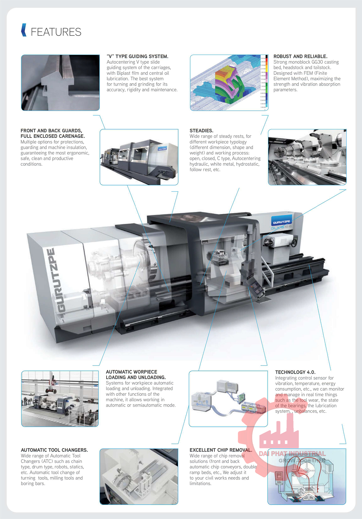  máy tiện CNC Gurutzpe model: GL10
