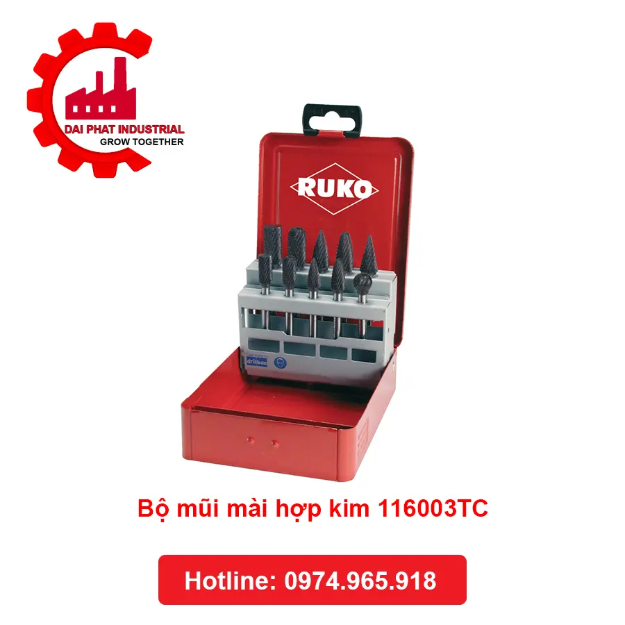 Ứng dụng Bộ mũi mài hợp kim 116003TC