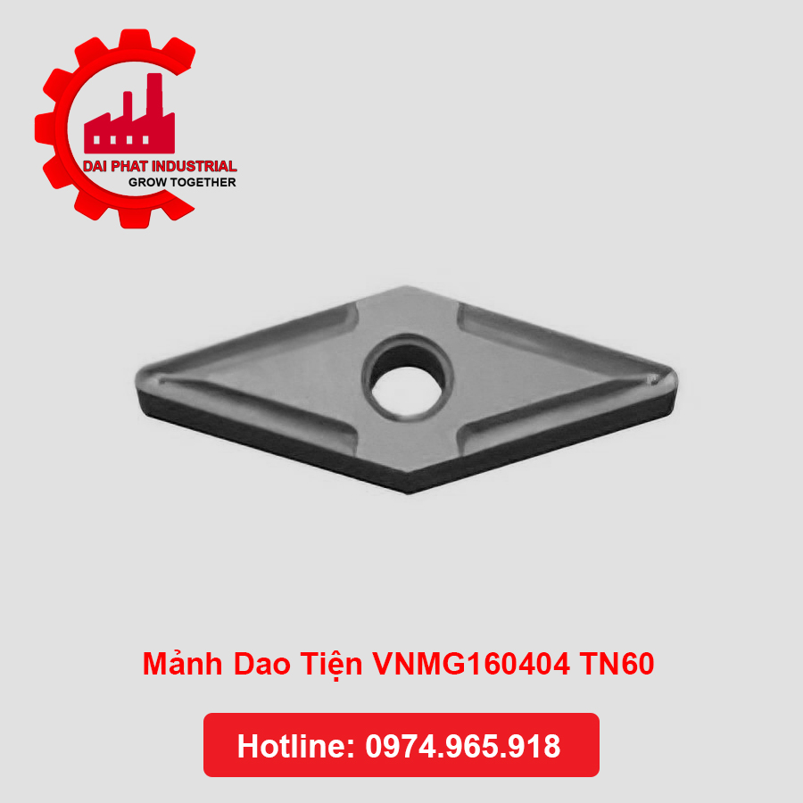 Thông số kỹ thuật và ứng dụng Mảnh Dao Tiện VNMG160404 TN60