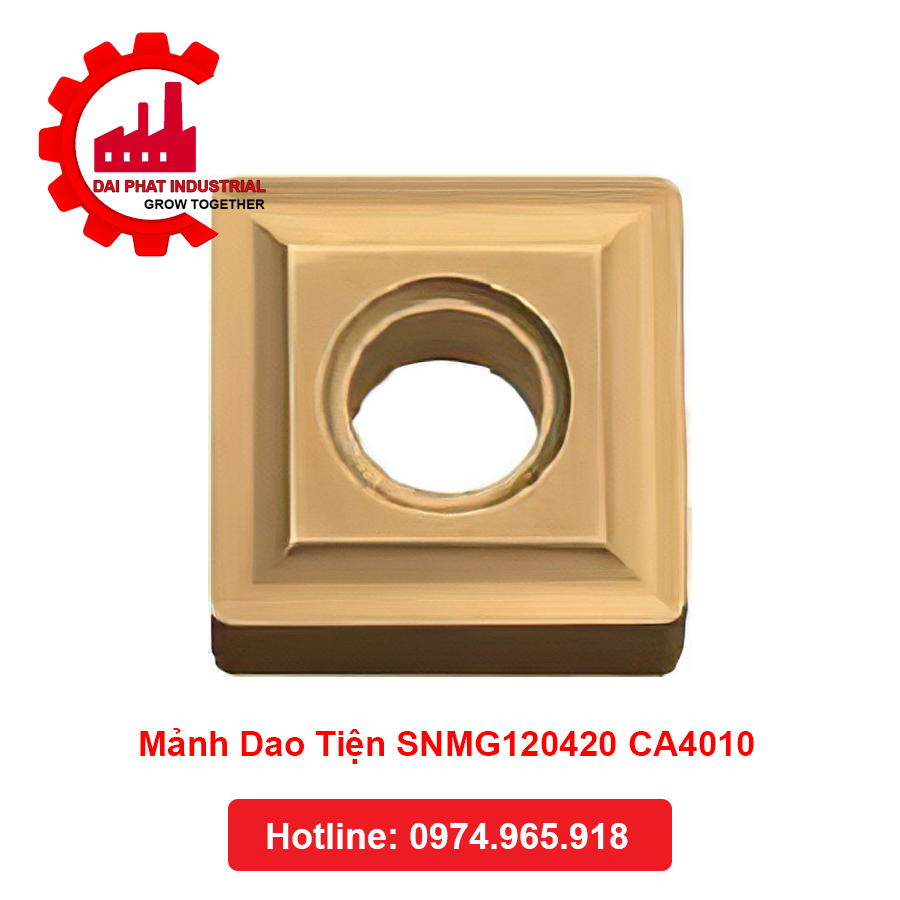Thông số kỹ thuật và ứng dụng Mảnh Dao Tiện SNMG120420 CA4010