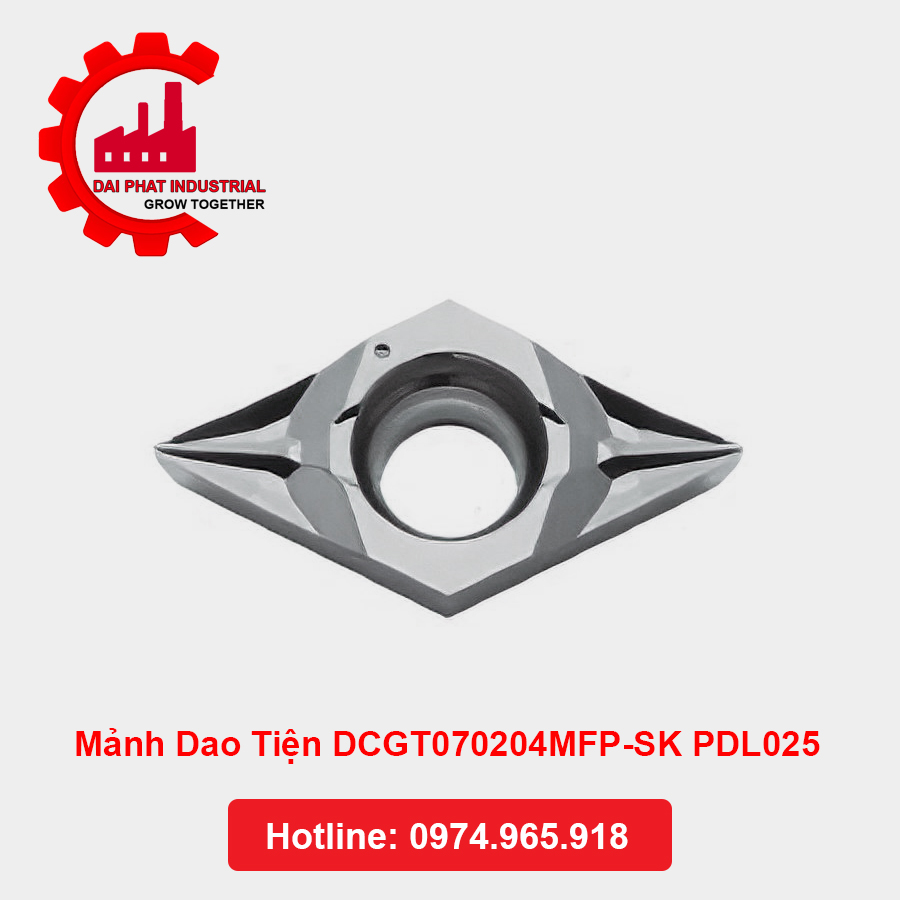 Mảnh Dao Tiện DCGT070204MFP-SK PDL025