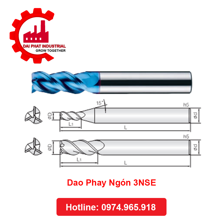 Dao Phay Ngón 3NSE 015 040 S04