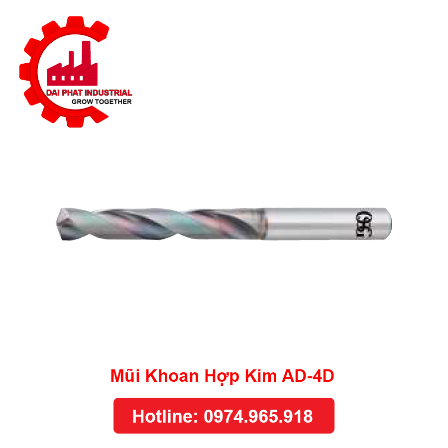 Mũi khoan hợp kim Ø15.1 AD-4D-15.1