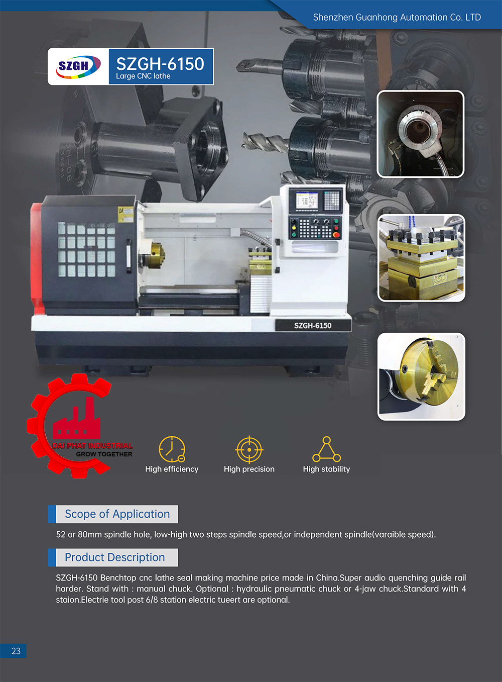 máy tiện CNC SZGH-6150