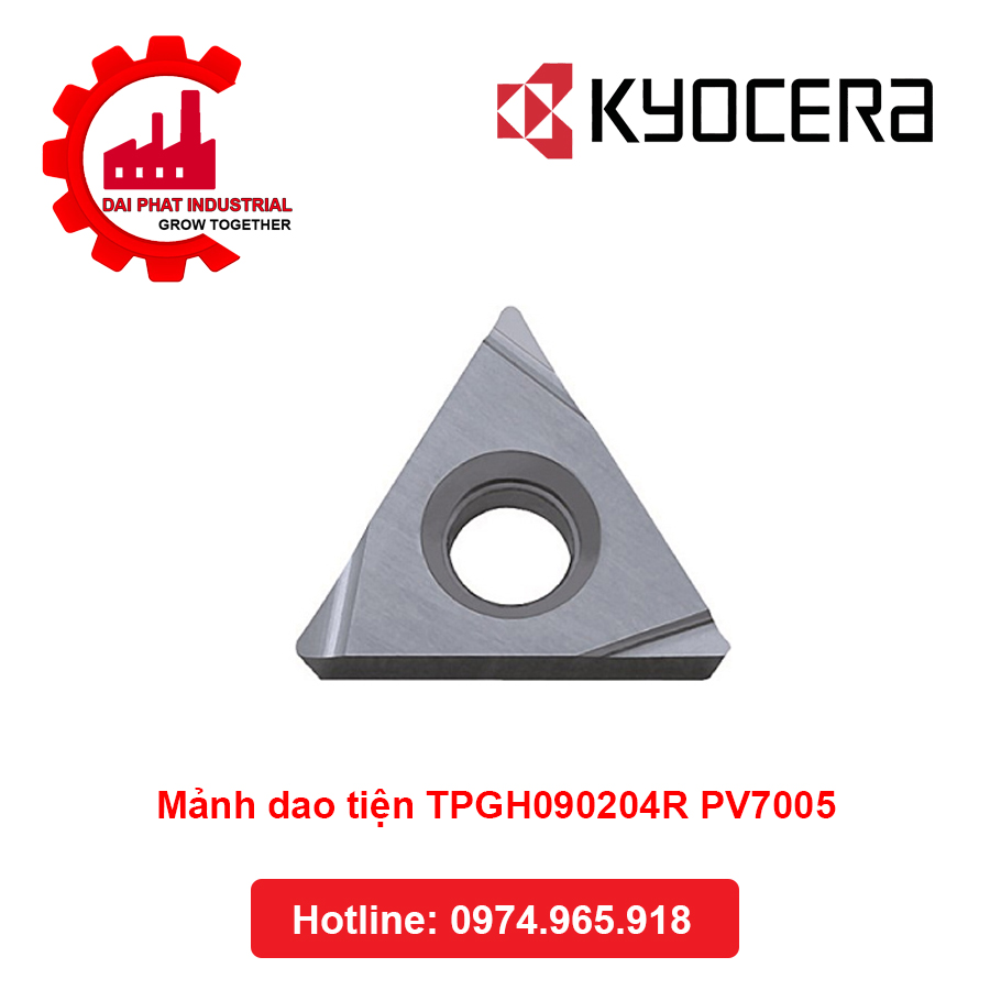 Mảnh Dao Tiện KYOCERA TPGH090204R PV7005 - Đại Phát