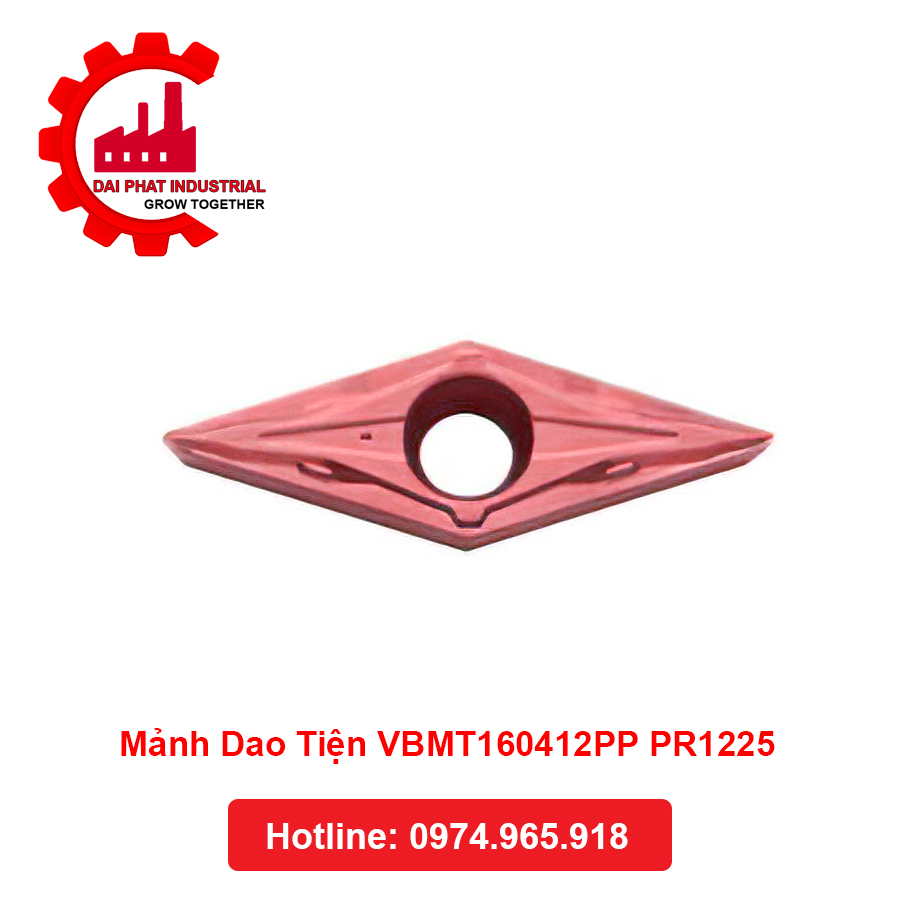 Mảnh Dao Tiện VBMT160412PP PR1225