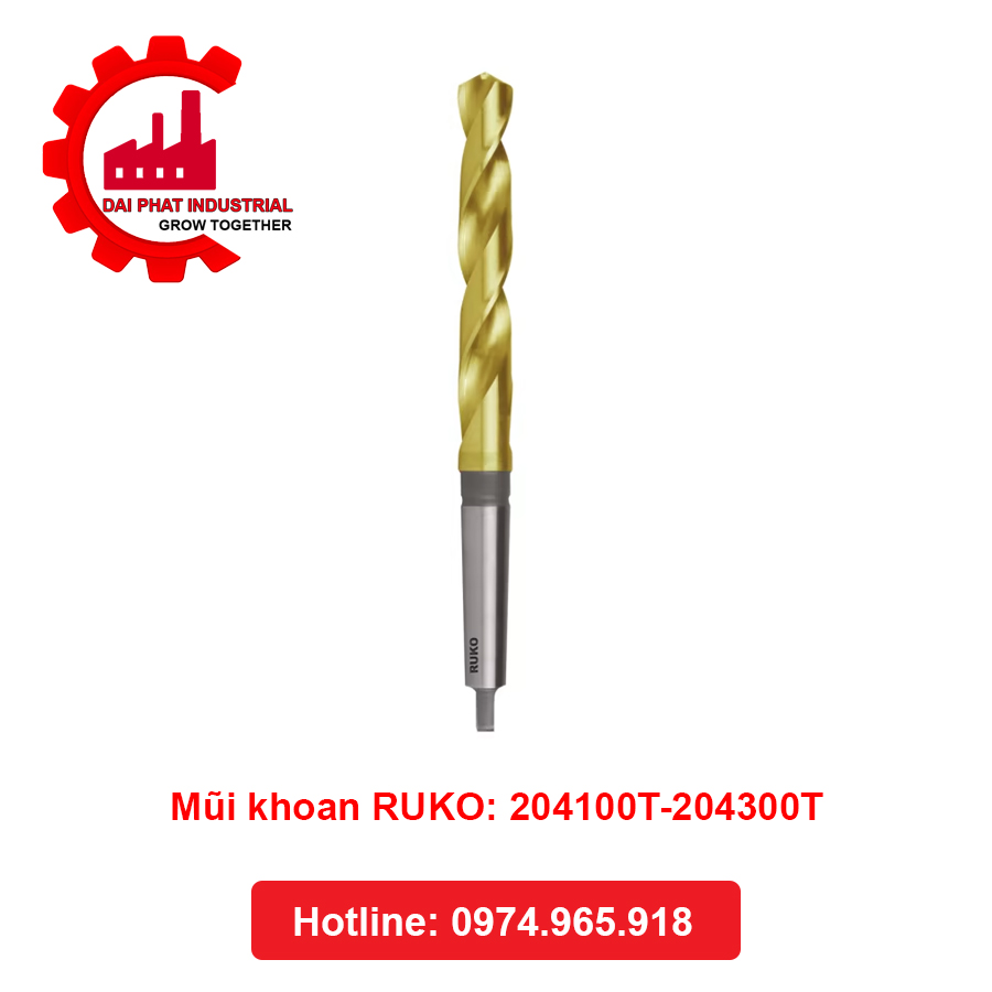 Mũi Khoan RUKO 204100T-204300T - Công Nghiệp Đại Phát