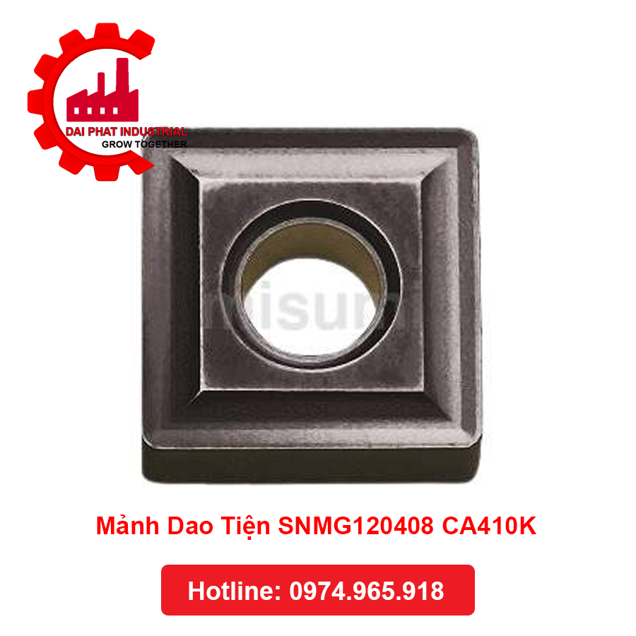 Thông số kỹ thuật và ứng dụng Mảnh Dao Tiện SNMG120408 CA410K
