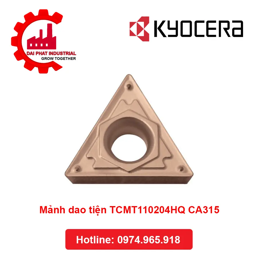 Mảnh Dao Tiện TCMT110204HQ CA315 - Đại Phát