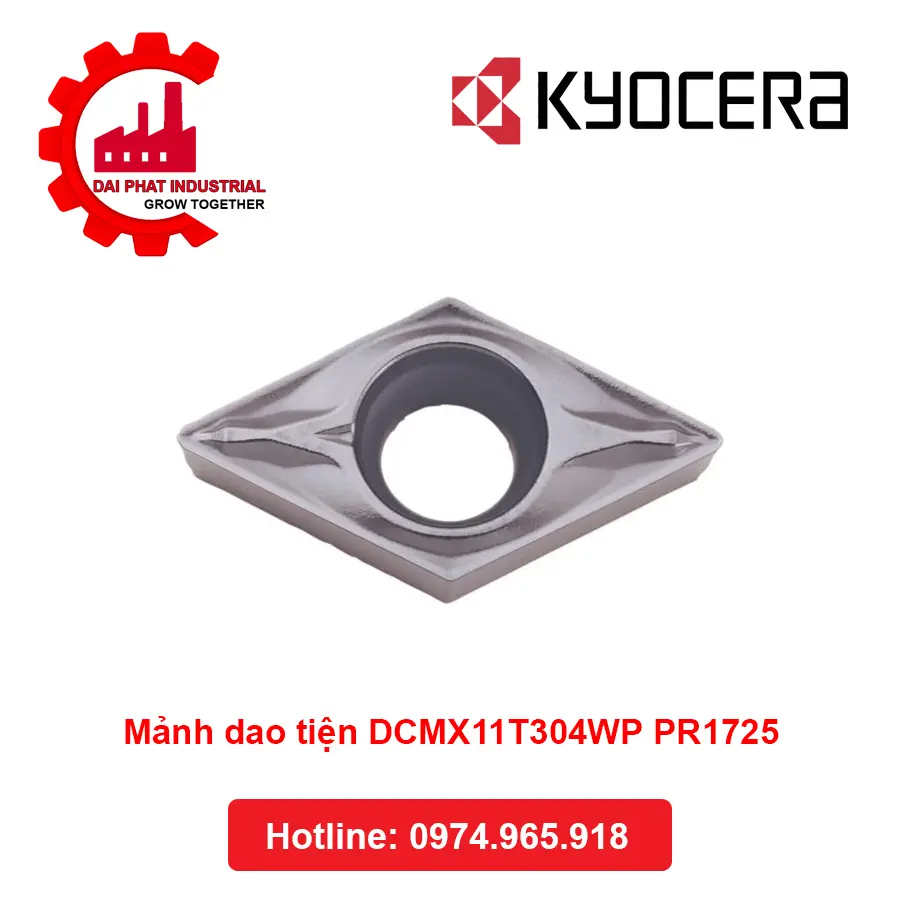 Mảnh Dao Tiện DCMX11T304WP PR1725 - Đại Phát