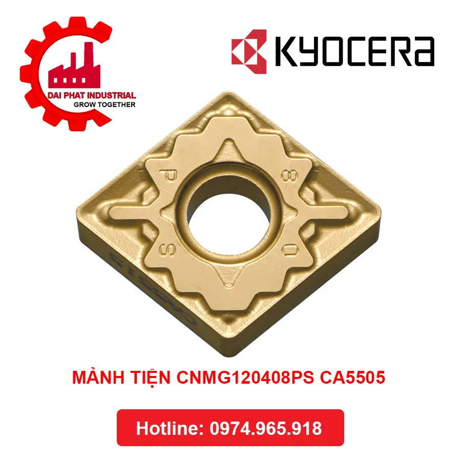 Mảnh Dao Tiện KYOCERA CNMG120408PS CA5505