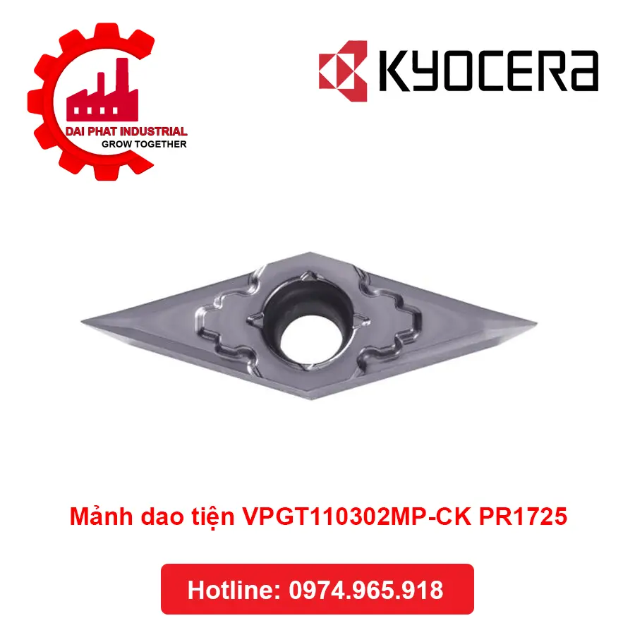 Mảnh Dao Tiện VPGT110302MP-CK PR1725 - Đại Phát