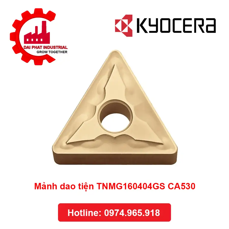 Mảnh Dao Tiện TNMG160404GS CA530 - Đại Phát