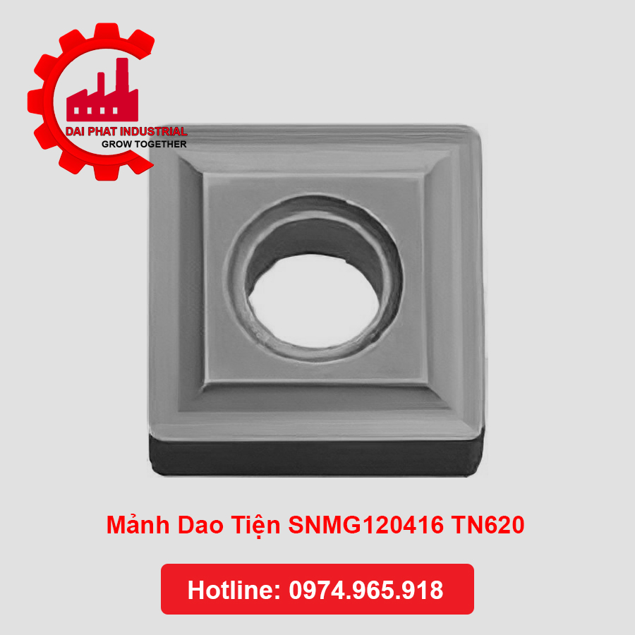 Thông số kỹ thuật và ứng dụng Mảnh Dao Tiện SNMG120416 TN620
