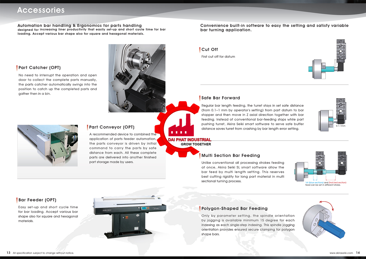 Thông số kỹ thuật và ứng dụng máy tiện AKIRA-SEIKI
