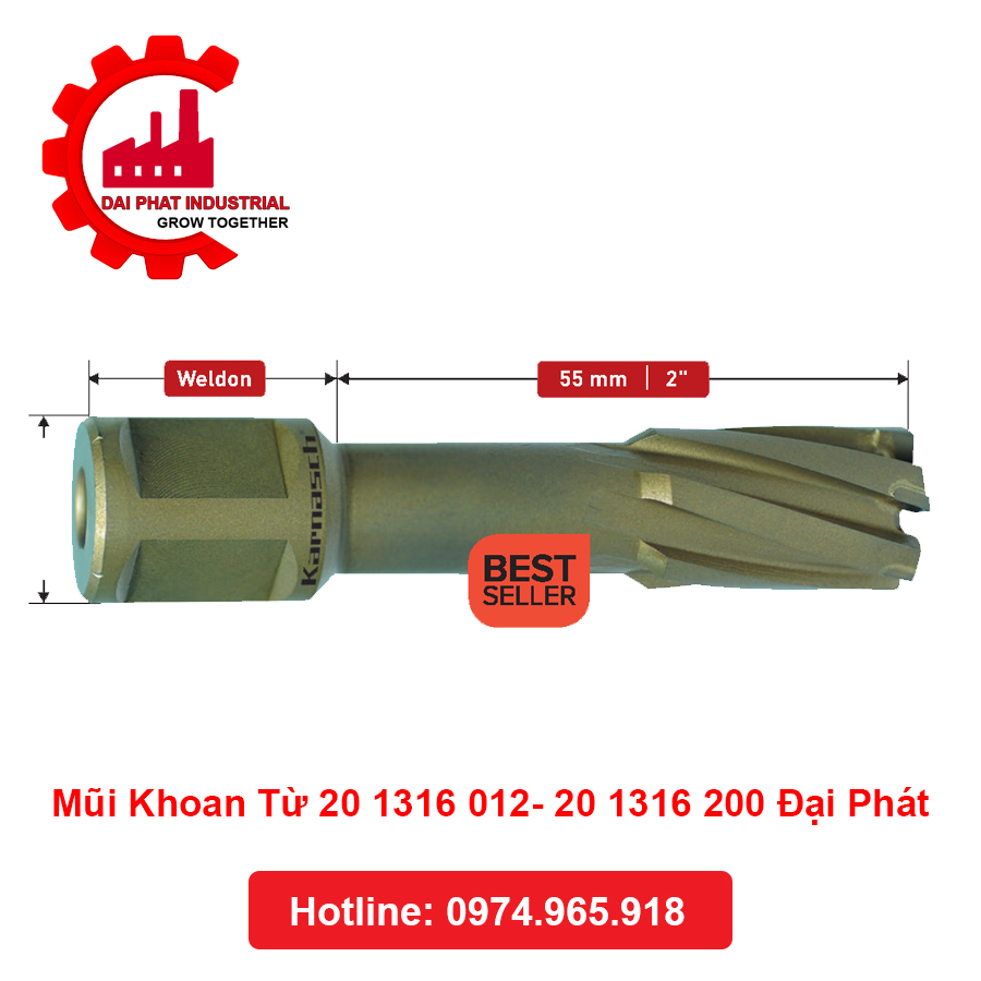 Mũi Khoan Từ 20 1316 012- 20 1316 200 Đại Phát