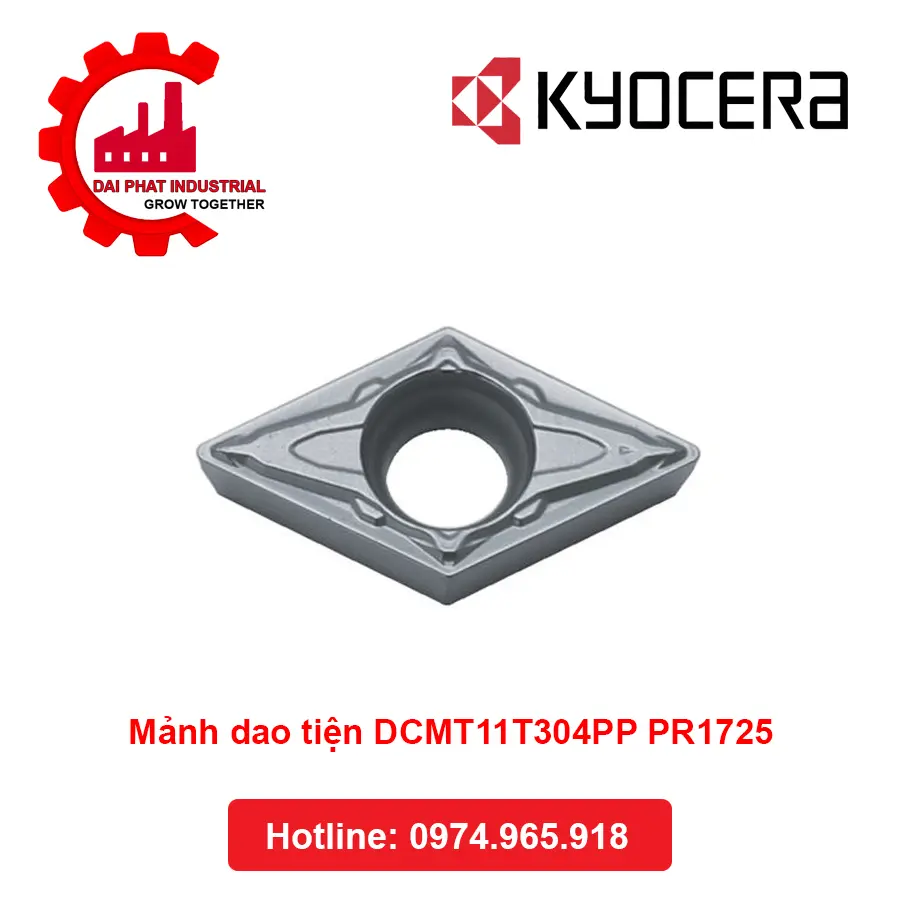 Mảnh Dao Tiện DCMT11T304PP PR1725 - Đại Phát