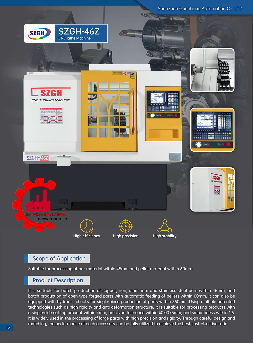 máy tiện CNC SZGH-46Z