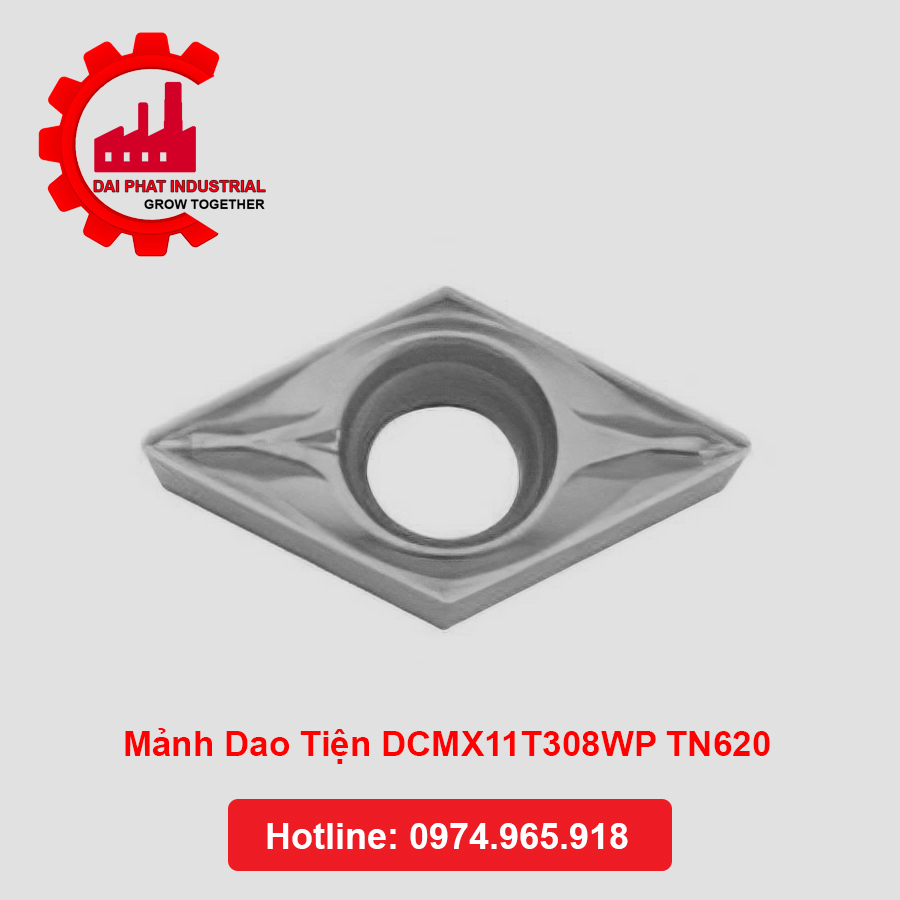 Mảnh Dao Tiện DCMX11T308WP TN620