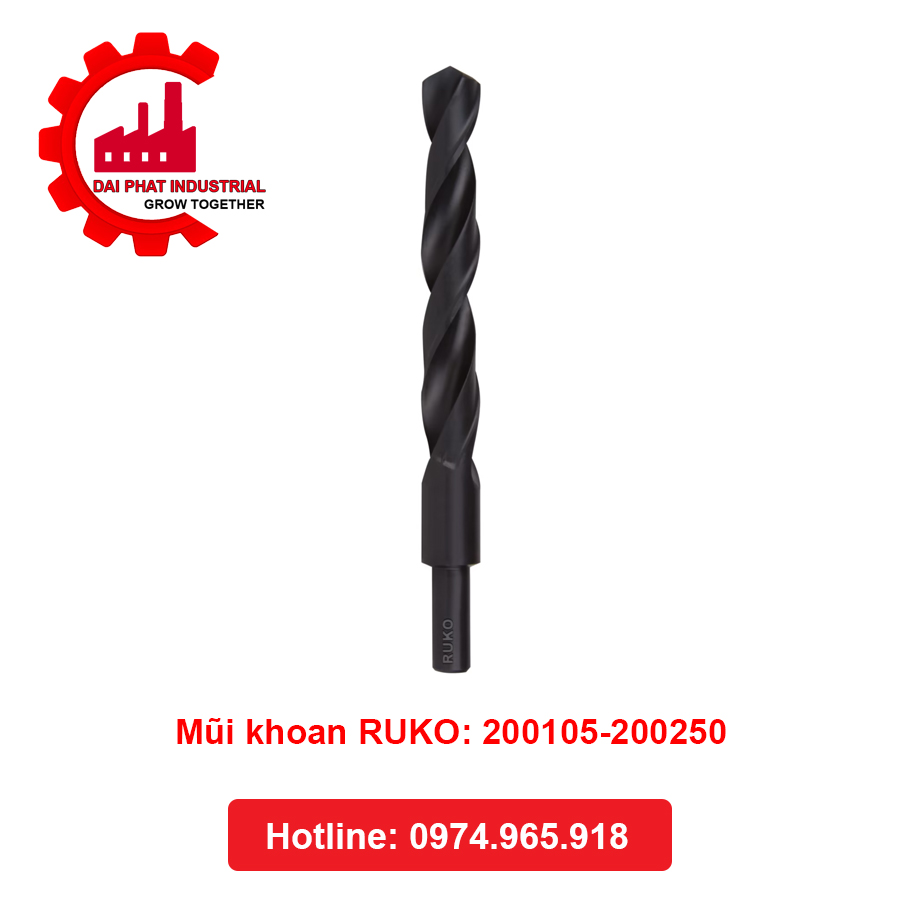 Mũi khoan RUKO: 200105-200250 - Thiết Bị Công Nghiệp Đại Phát