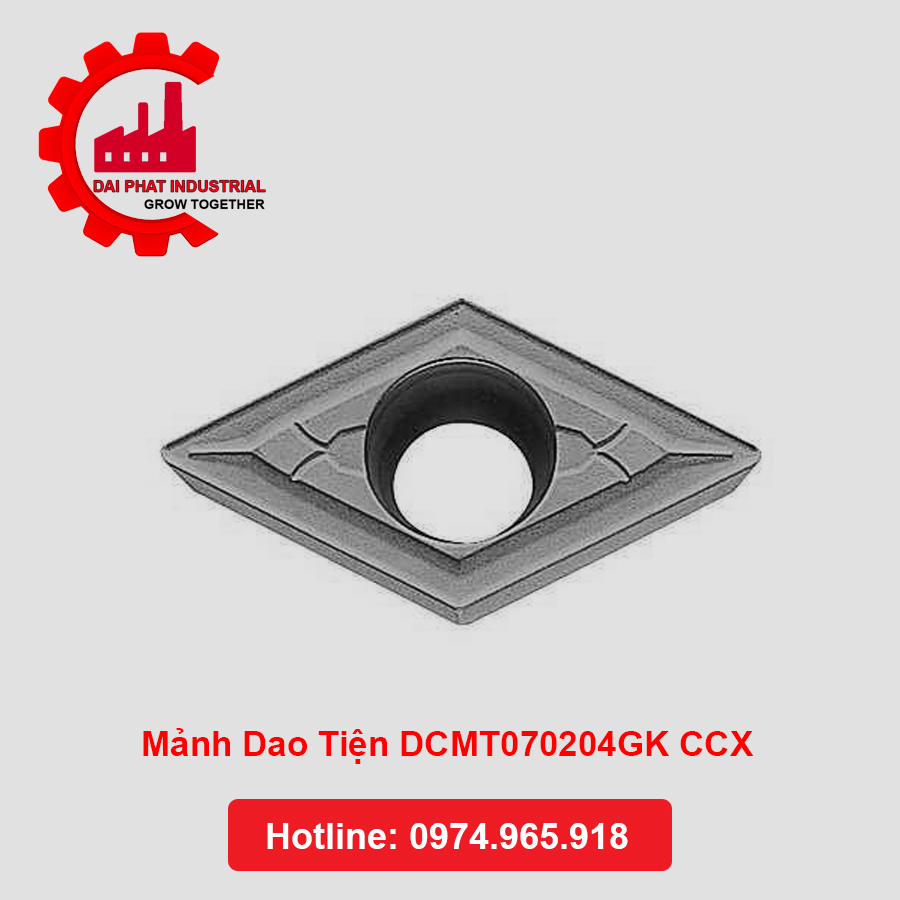 Mảnh Dao Tiện DCMT070204GK CCX