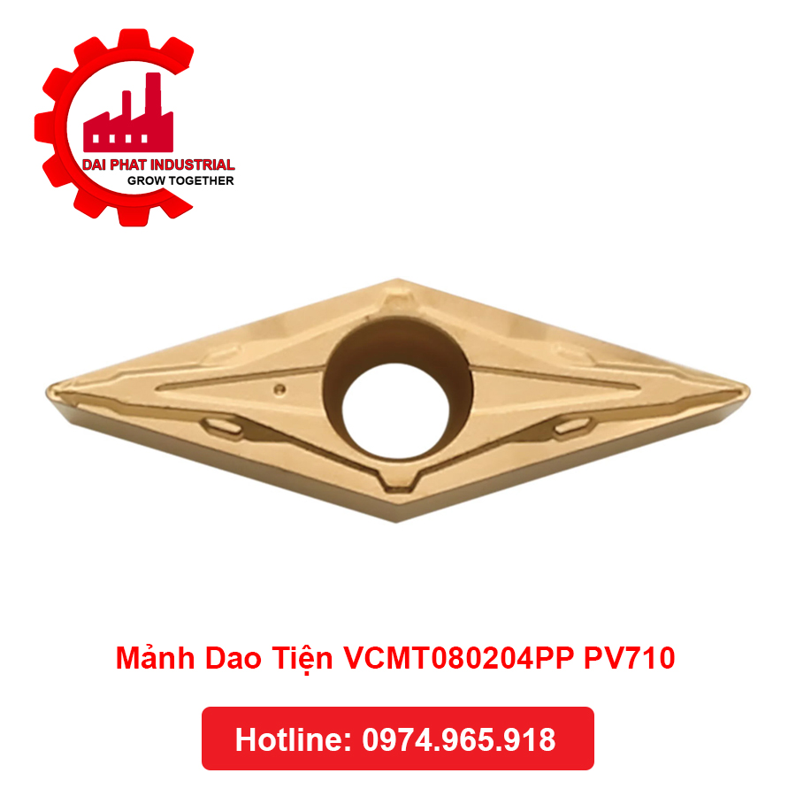 Mảnh Dao Tiện VCMT080204PP PV710