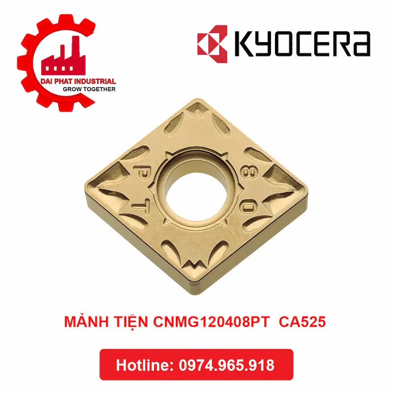 Mảnh dao tiện CNMG 120408PT CA525