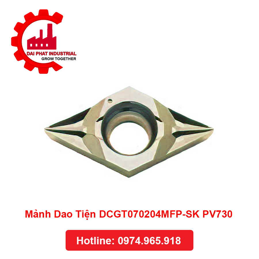 Thông số kỹ thuật và ứng dụng Mảnh Dao Tiện DCGT070204MFP-SK PV730