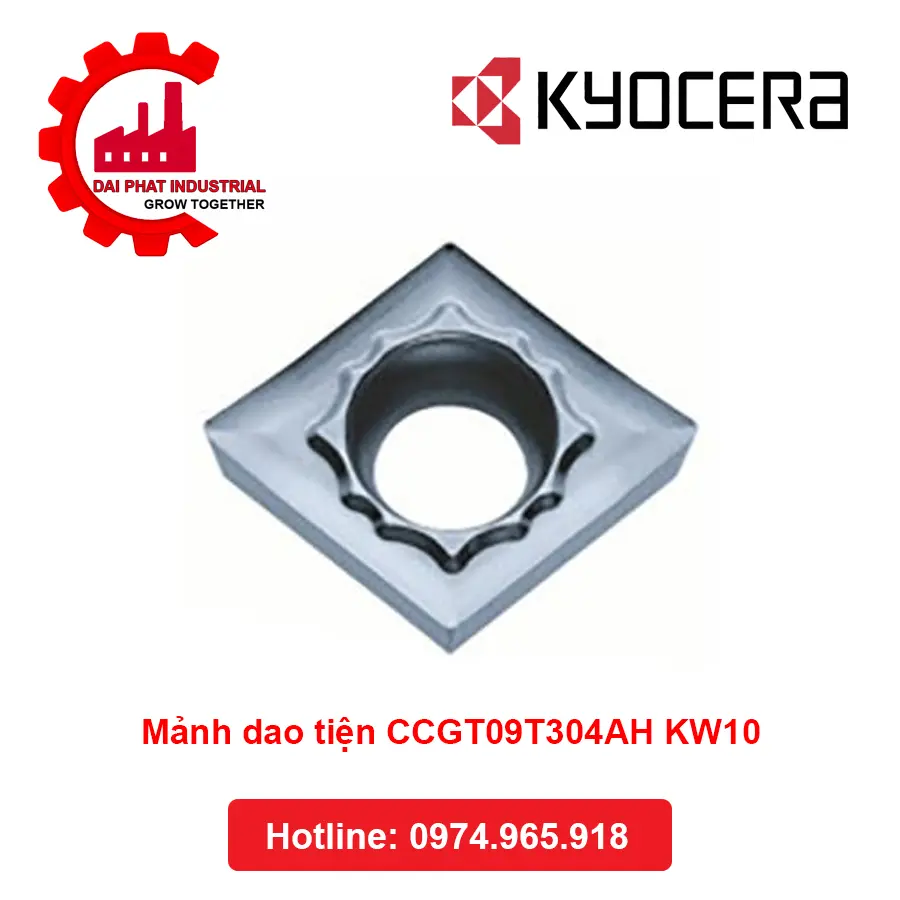 Mảnh Dao Tiện CCGT09T304AH KW10 - Đại Phát