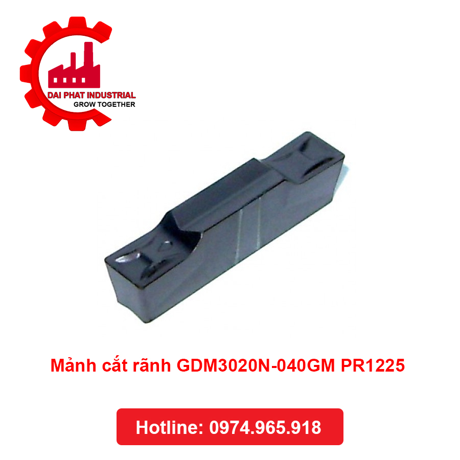 Mảnh cắt rãnh GDM3020N-040GM PR1225 - Đại Phát