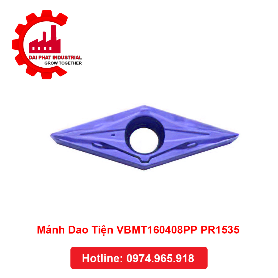 Mảnh Dao Tiện VBMT160408PP PR1535