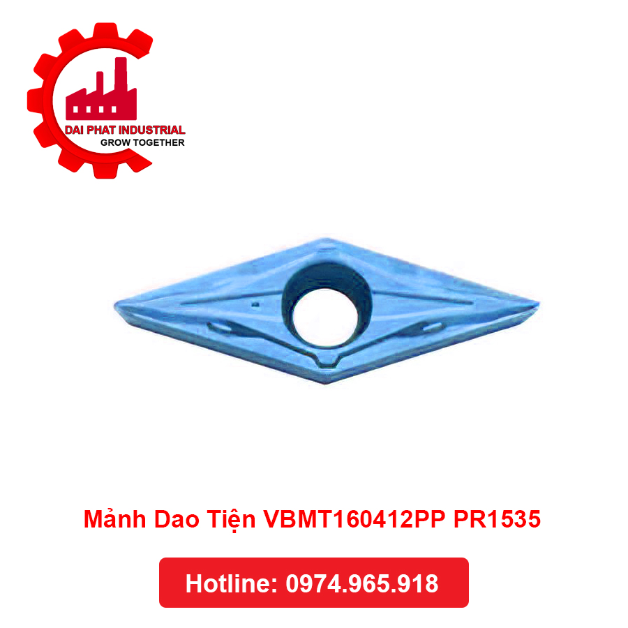 Mảnh Dao Tiện VBMT160412PP PR1535