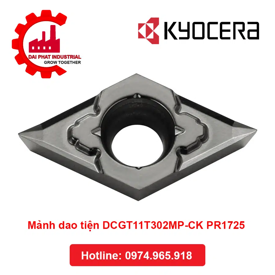  Mảnh Dao Tiện KYOCERA DCGT11T302MP-CK PR1725 - Đại Phát 