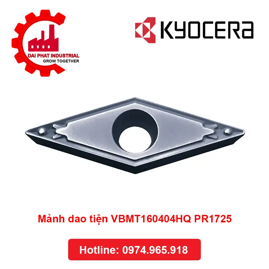 Mảnh Dao Tiện VBMT160404HQ PR1725 - Đại Phát