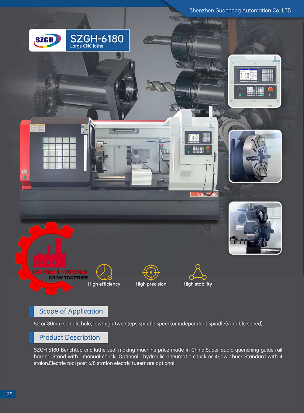 máy tiện CNC SZGH-6180