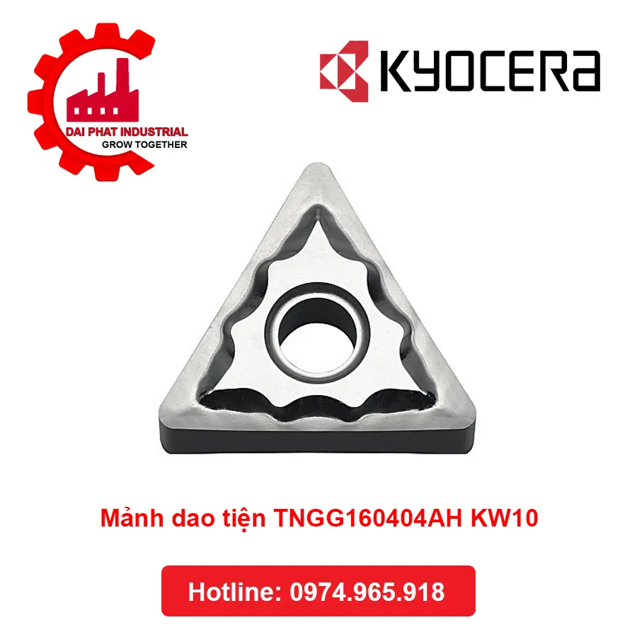 Mảnh dao tiện TNGG160404AH KW10 - Đại Phát