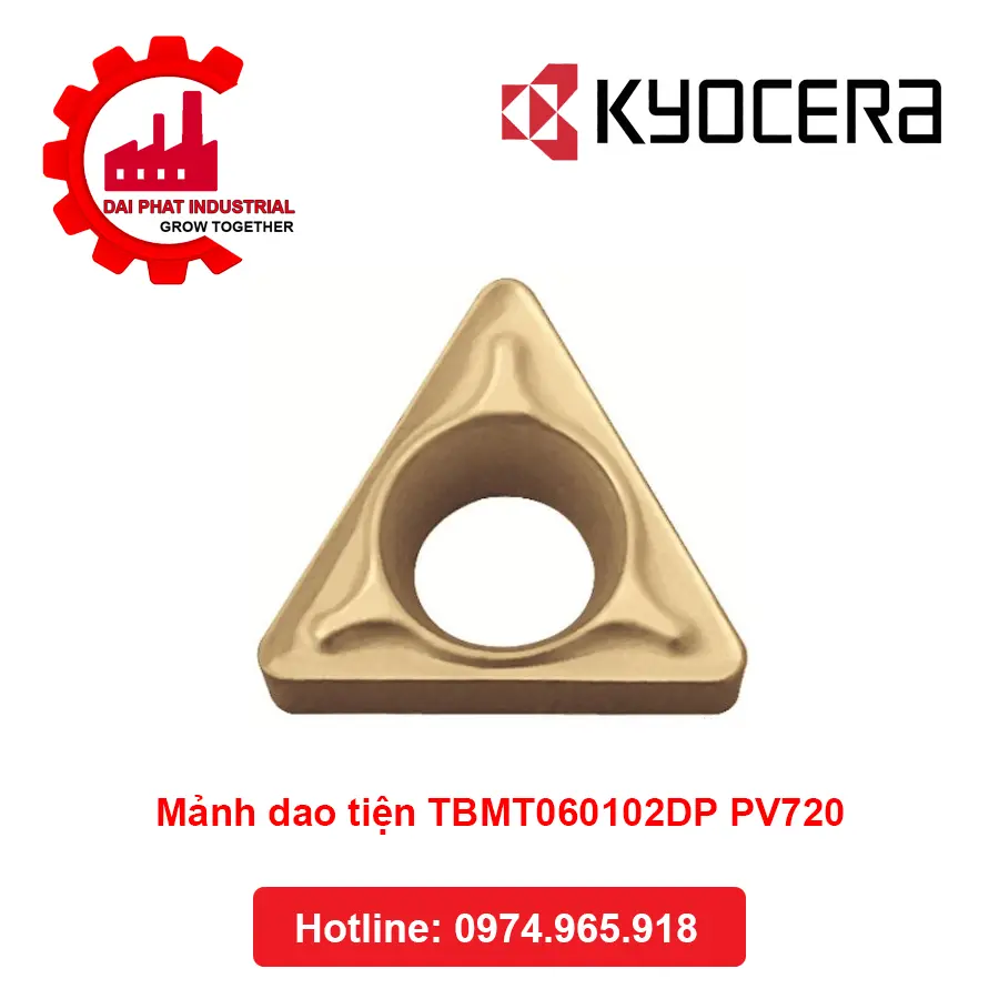 Mảnh Dao Tiện TBMT060102DP PV720 - Đại Phát