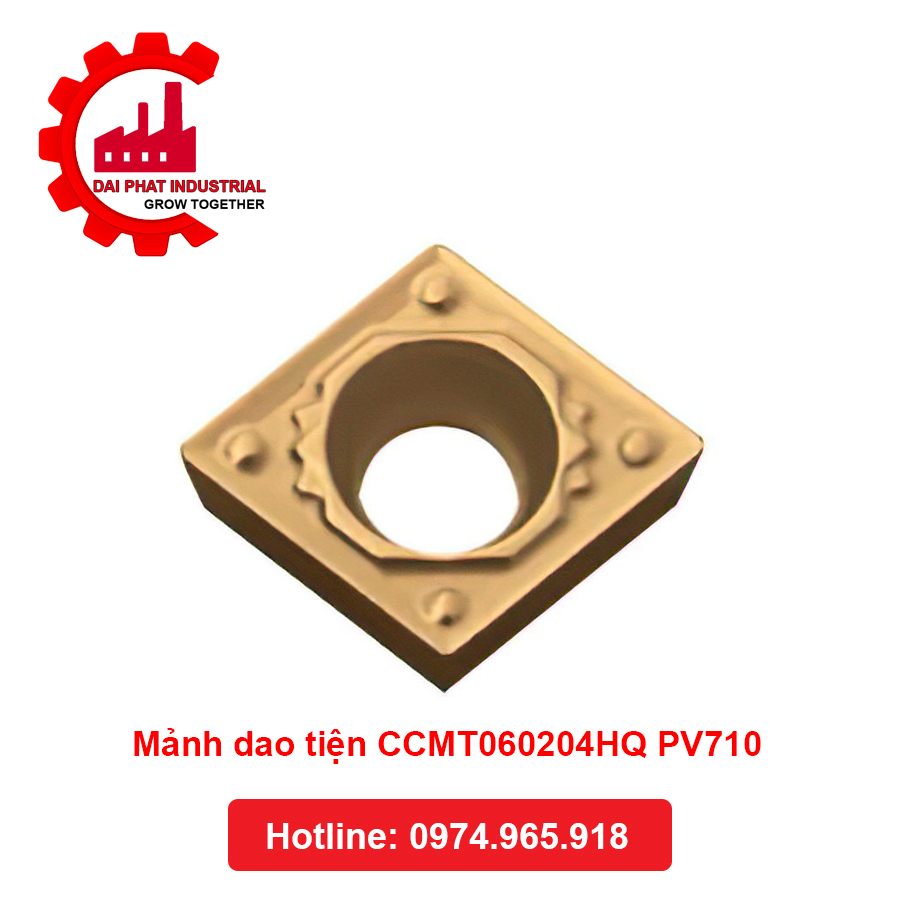 Mảnh dao tiện CCMT060204HQ PV710