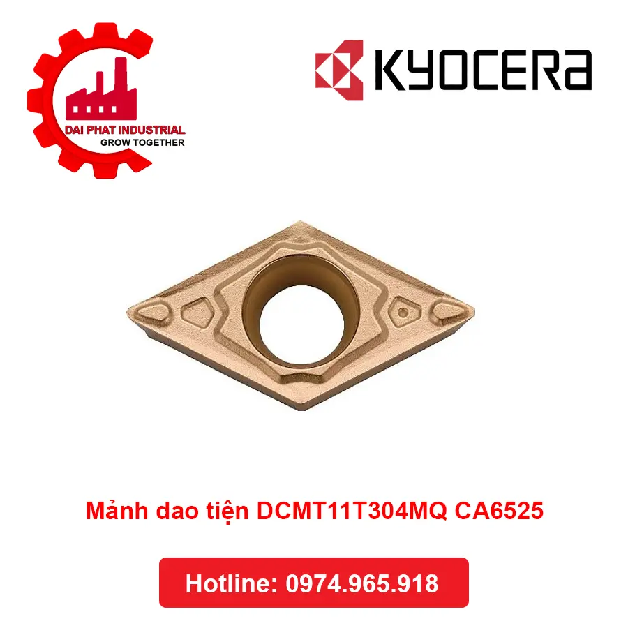 Mảnh Dao Tiện DCMT11T304MQ CA6525 - Đại Phát