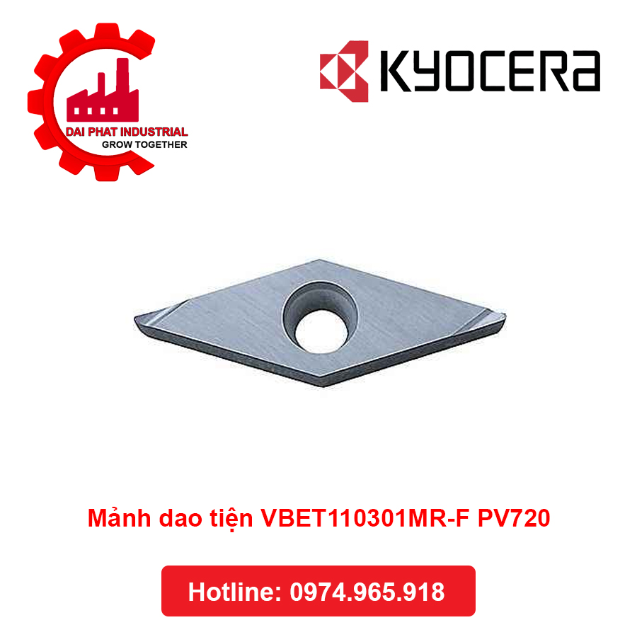 Mảnh Dao Tiện KYOCERA VBET110301MR-F PV720 - Đại Phát