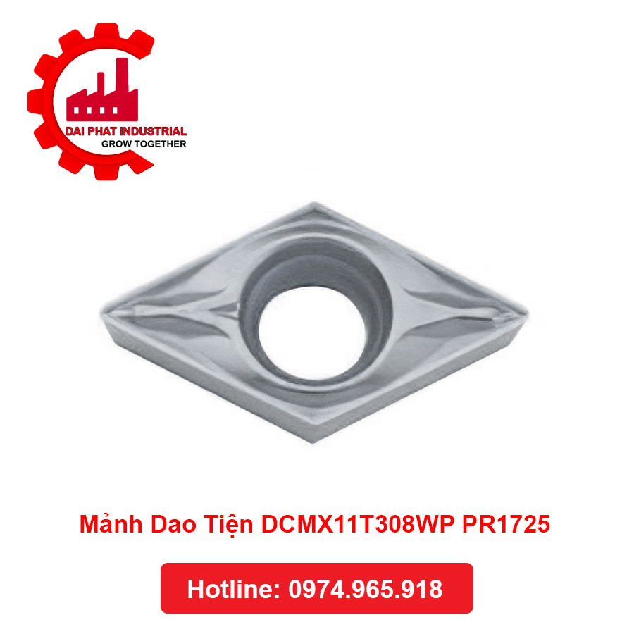 Mảnh Dao Tiện DCMX11T308WP PR1725